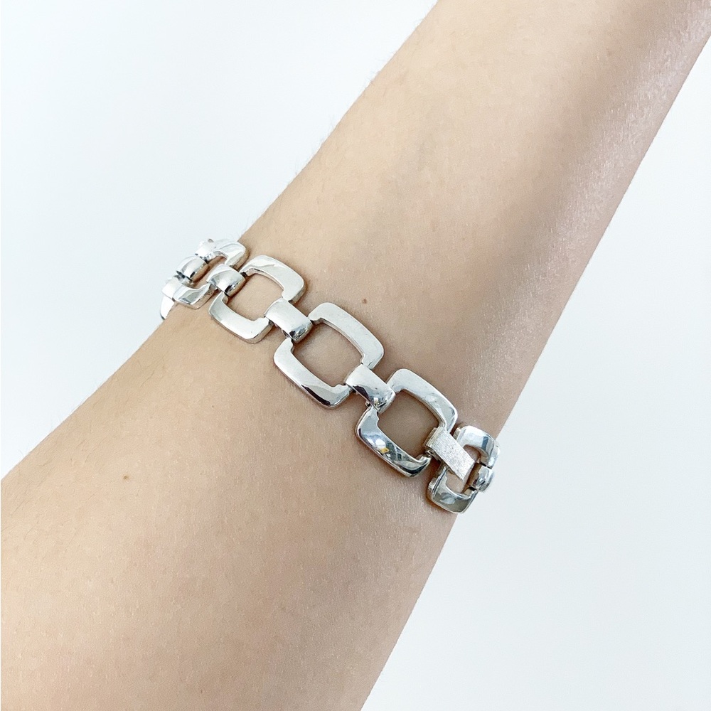 DAVID JORDAN Silver Stainless Steel Bracelet Watch - Picture 8 of 13